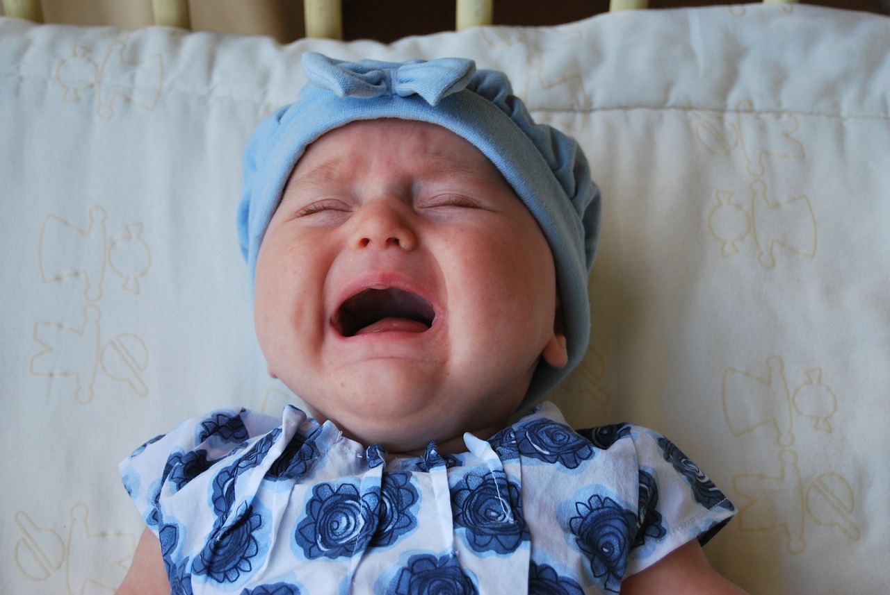 Calm and care crying baby