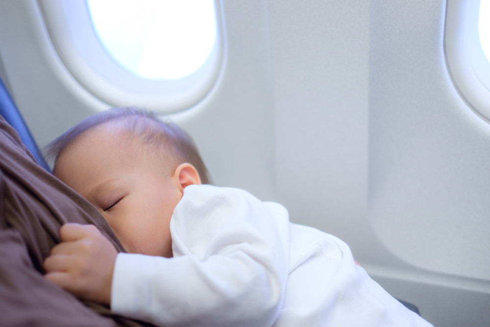 Plan your flight time around your baby's schedule